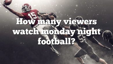 How many viewers watch monday night football?