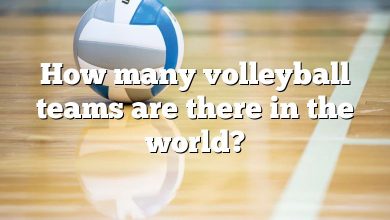 How many volleyball teams are there in the world?