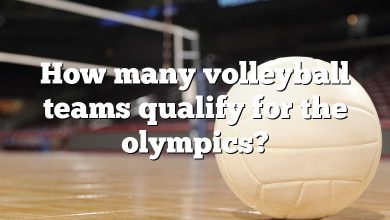 How many volleyball teams qualify for the olympics?