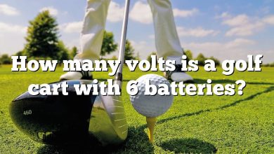 How many volts is a golf cart with 6 batteries?