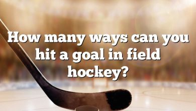 How many ways can you hit a goal in field hockey?