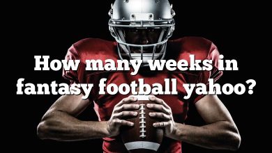 How many weeks in fantasy football yahoo?