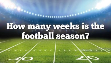 How many weeks is the football season?