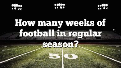 How many weeks of football in regular season?