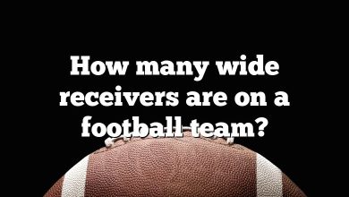 How many wide receivers are on a football team?
