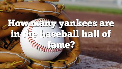 How many yankees are in the baseball hall of fame?