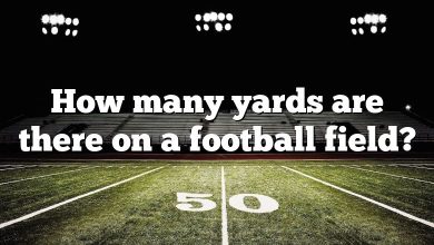 How many yards are there on a football field?