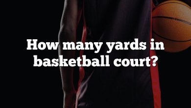 How many yards in basketball court?