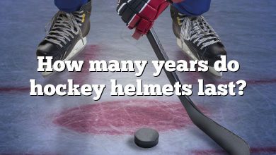 How many years do hockey helmets last?