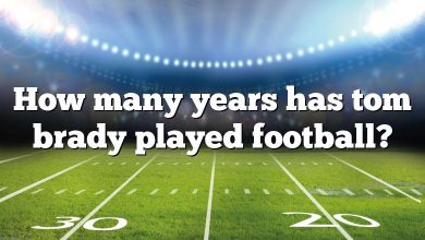 How many years has tom brady played football?