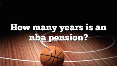 How many years is an nba pension?