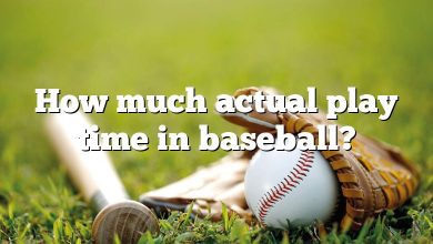 How much actual play time in baseball?