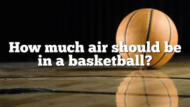 How much air should be in a basketball?