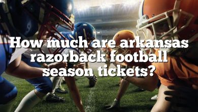 How much are arkansas razorback football season tickets?