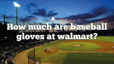 How much are baseball gloves at walmart?