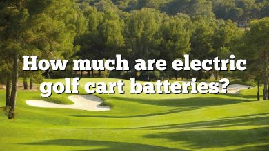 How much are electric golf cart batteries?