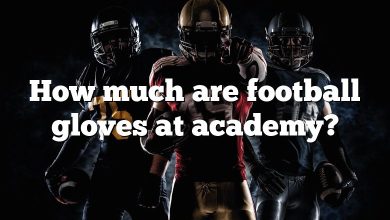 How much are football gloves at academy?