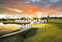 How much are golf cart rentals at fort wilderness?