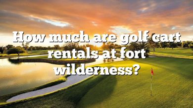 How much are golf cart rentals at fort wilderness?