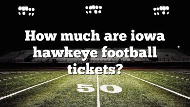 How much are iowa hawkeye football tickets?