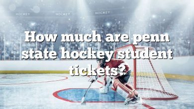 How much are penn state hockey student tickets?