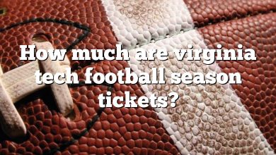 How much are virginia tech football season tickets?