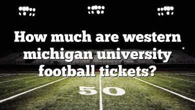 How much are western michigan university football tickets?