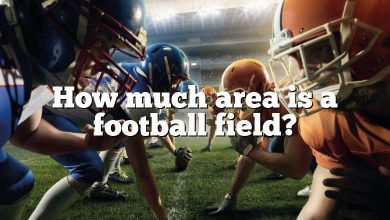 How much area is a football field?