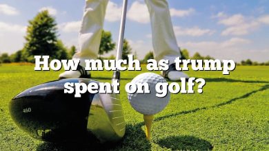 How much as trump spent on golf?