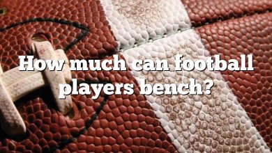 How much can football players bench?