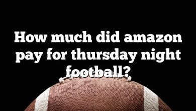 How much did amazon pay for thursday night football?