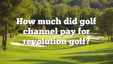 How much did golf channel pay for revolution golf?