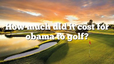 How much did it cost for obama to golf?