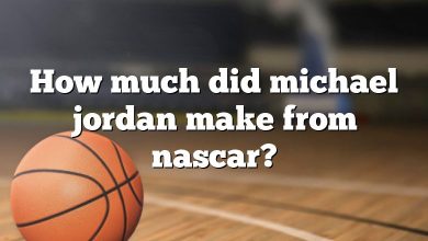 How much did michael jordan make from nascar?