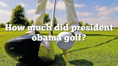 How much did president obama golf?