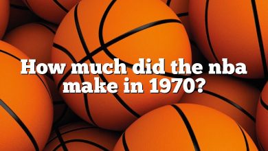 How much did the nba make in 1970?