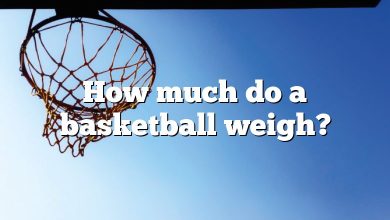 How much do a basketball weigh?