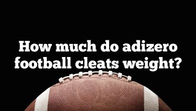 How much do adizero football cleats weight?