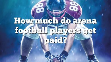 How much do arena football players get paid?