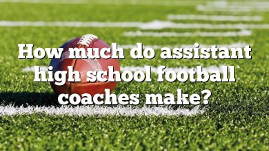 How much do assistant high school football coaches make?