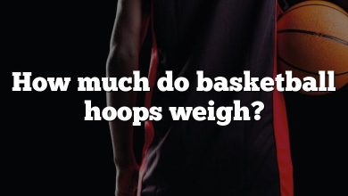 How much do basketball hoops weigh?