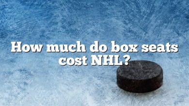 How much do box seats cost NHL?