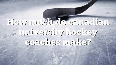 How much do canadian university hockey coaches make?