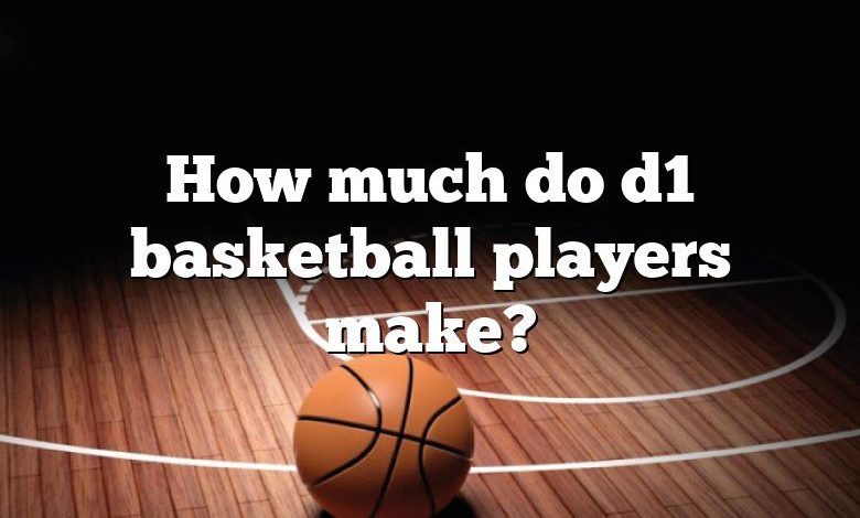 How much do d1 basketball players make?