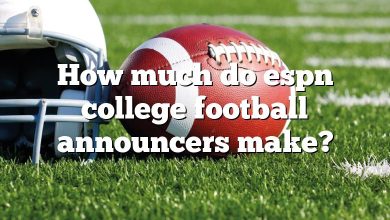 How much do espn college football announcers make?