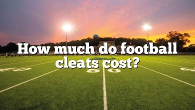 How much do football cleats cost?