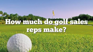 How much do golf sales reps make?