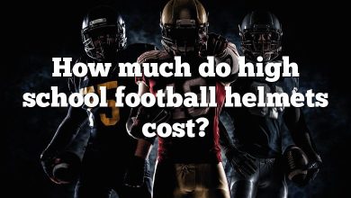 How much do high school football helmets cost?