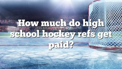 How much do high school hockey refs get paid?