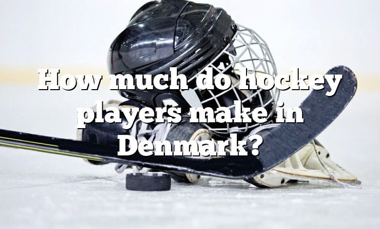 How much do hockey players make in Denmark?